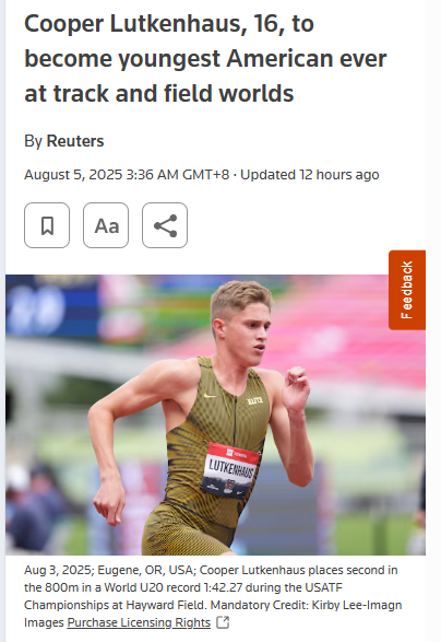 Cooper Lutkenhaus Shatters U18 Record!