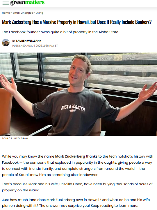 Inside Zuckerberg’s mysterious Kauai estate