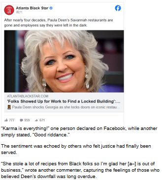 Paula Deen’s restaurant closures spark debate