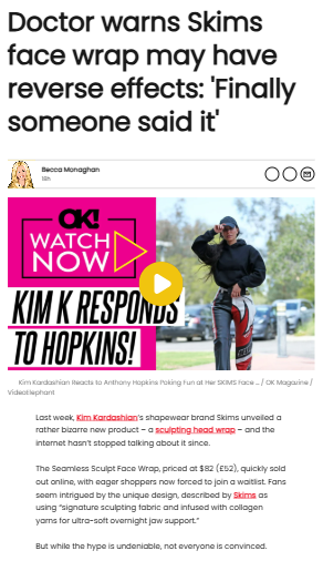 Skims Face Wrap Backlash: Doctor's Hot Take 😳