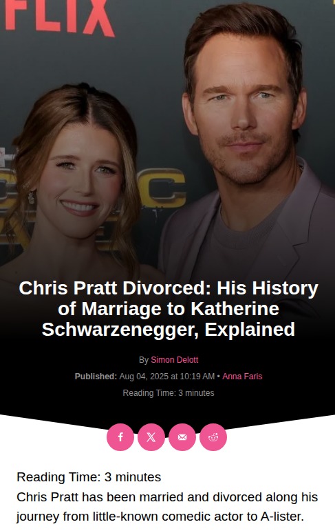 Chris Pratt & Katherine: Secret Kennedy Drama? 🤔