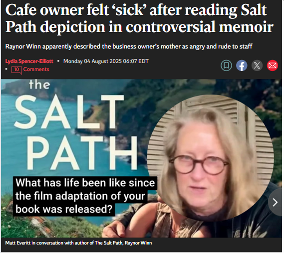 Cornwall café owner calls out memoir’s ‘fiction’
