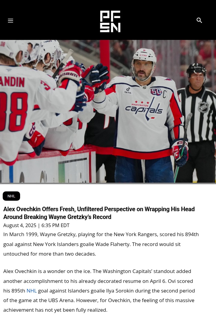 Ovi Passes The Great One: New NHL King?
