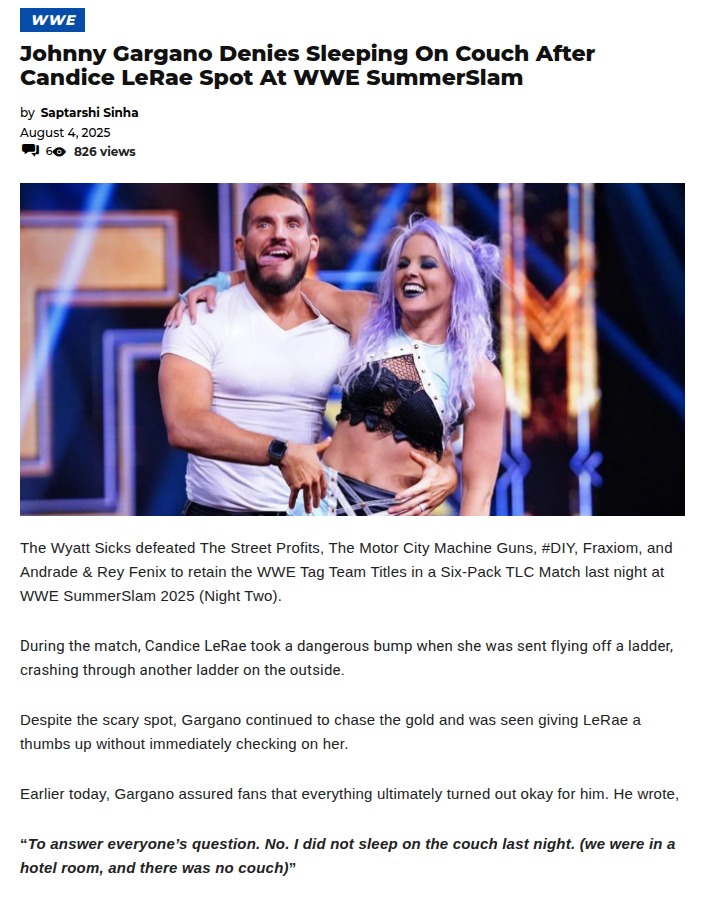 SummerSlam 2025: Gargano’s Ladder Drama