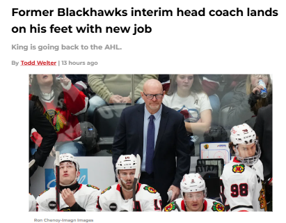 Derek King Heads to Hershey: AHL Comeback