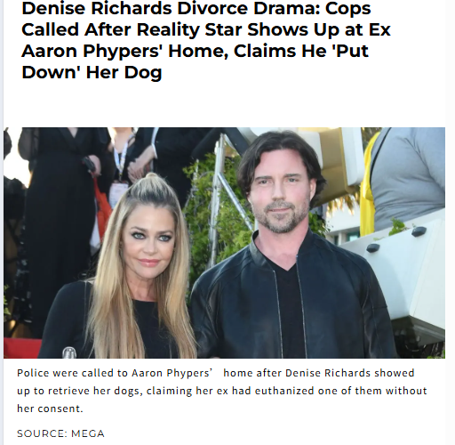 Denise Richards’ divorce explodes in Calabasas