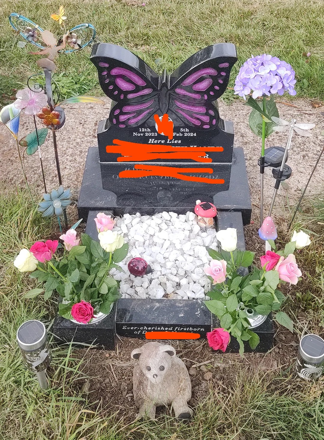 Heartbreak 💔💔💔 Grave Decorations Vandalized