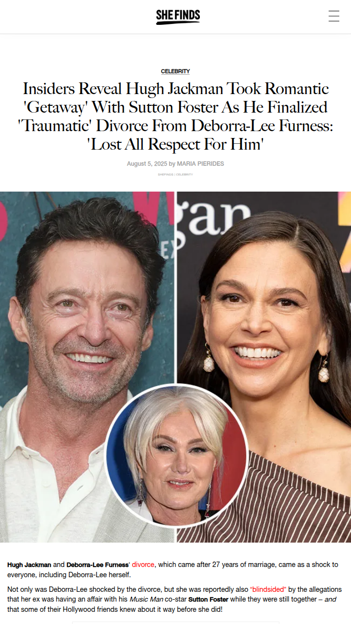 Hugh Jackman & Sutton Foster's Shocking Getaway 💔
