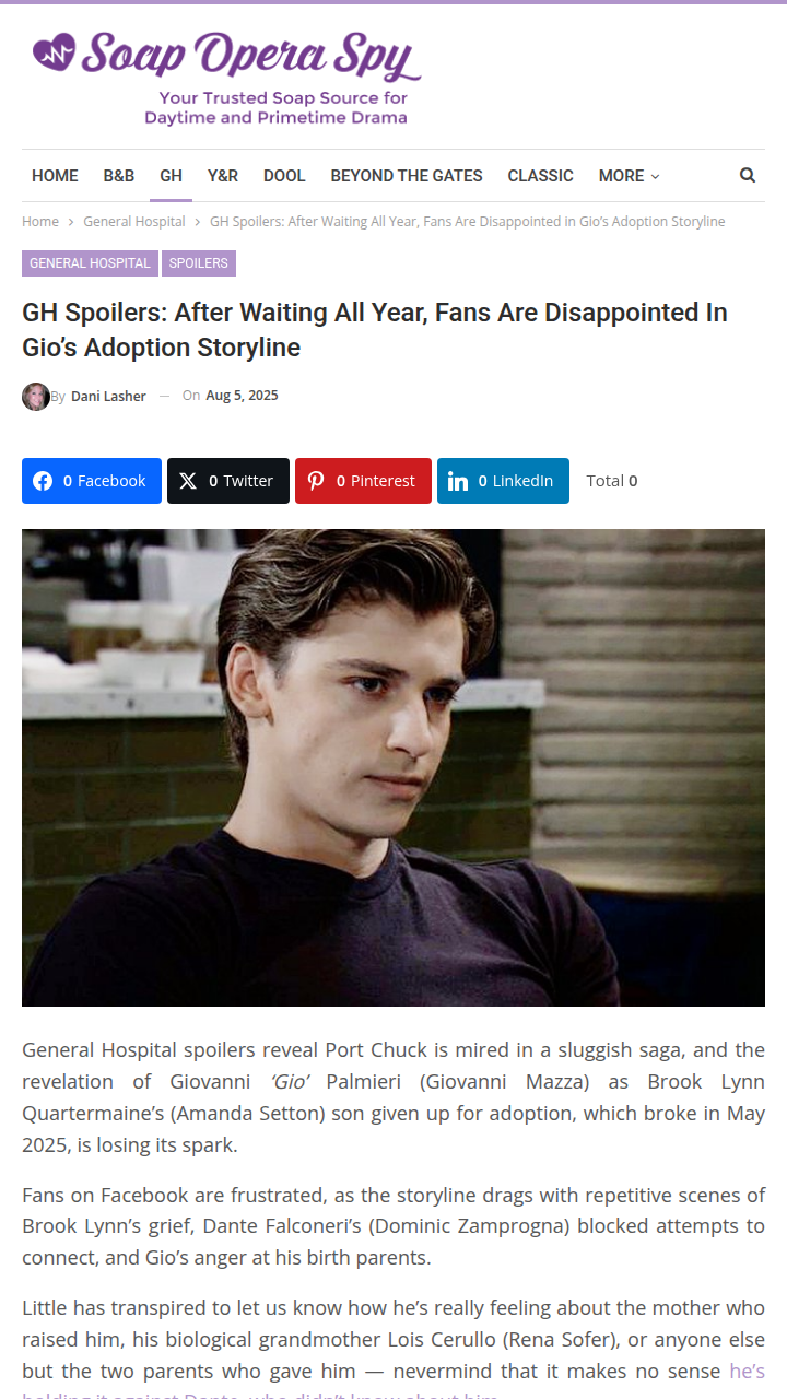 Gio’s Adoption Drama Losing Steam 😬