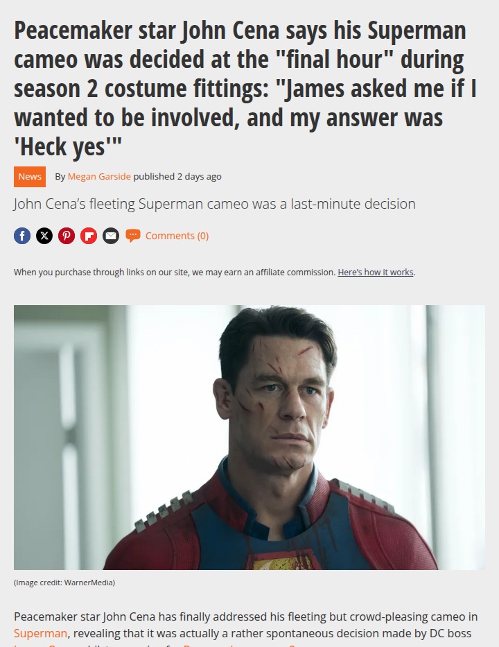 John Cena’s Superman Cameo Was Last-Minute! 🦸‍♂️