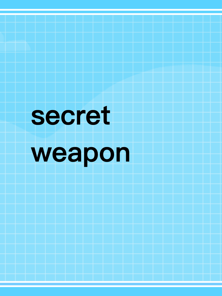 My secret weapon looks like it came out of a cereal box