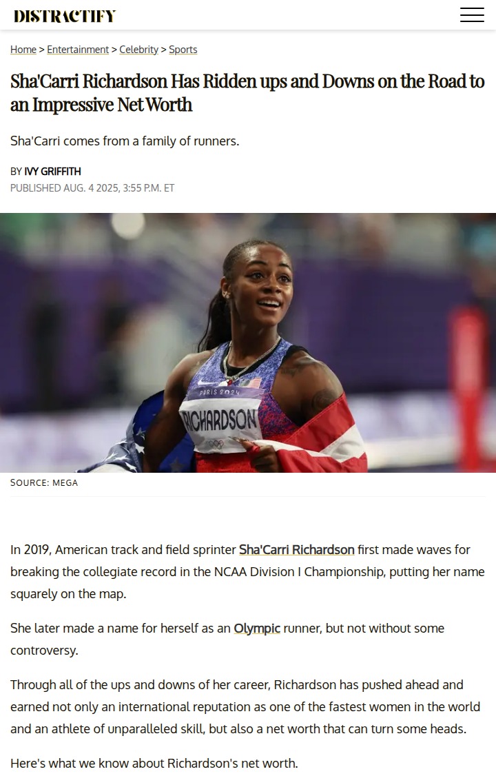Sha'Carri Richardson: Record Breaker to Headline Maker
