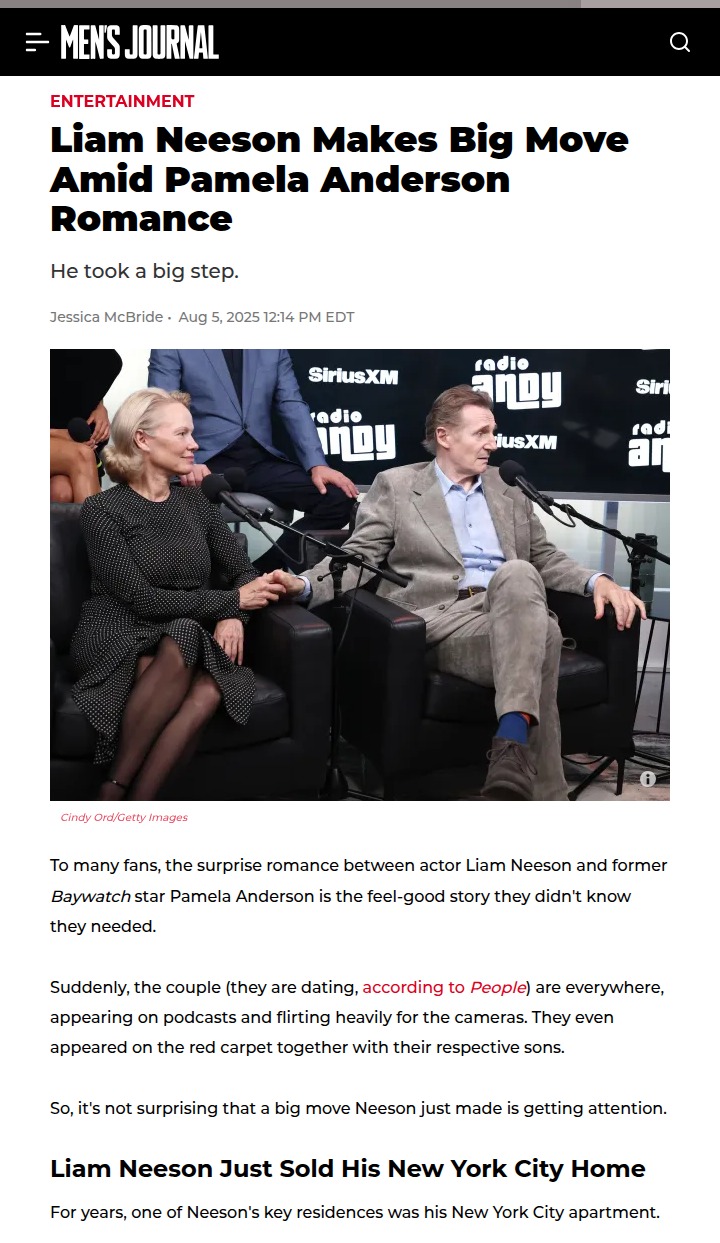Liam Neeson’s NYC sale sparks fresh buzz