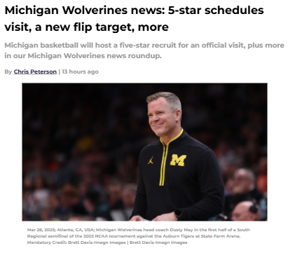 Wolverines eye 5-star talent and new flip target