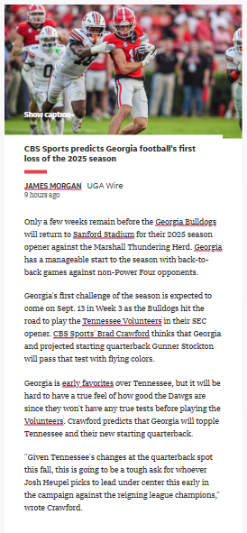 Georgia’s first real test: Auburn upset ahead?
