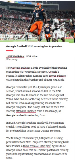 Georgia’s new run game: Can the Dawgs bounce back?