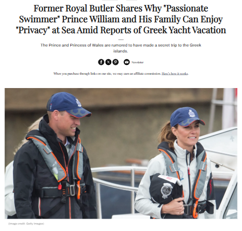 Royals’ Secret Greek Yacht Getaway?