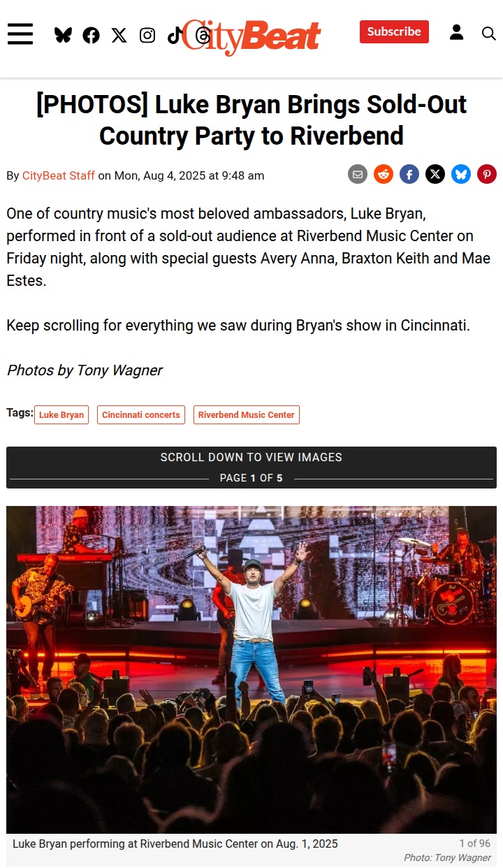 Luke Bryan lights up Cincinnati!