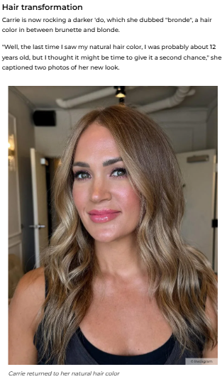 Carrie Underwood’s Bronde Bombshell