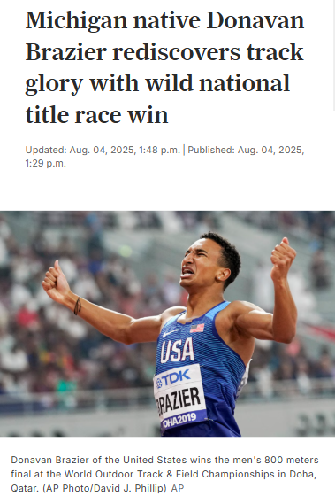 Brazier’s Comeback: 800m National Title Drama