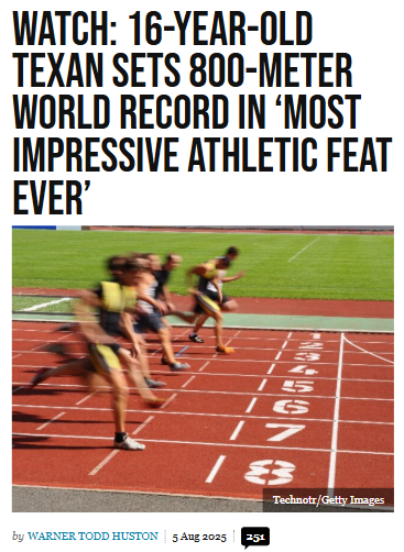 Cooper Lutkenhaus Shocks Track World