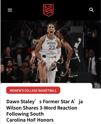 A’ja Wilson Reacts to Gamecock HoF Nod