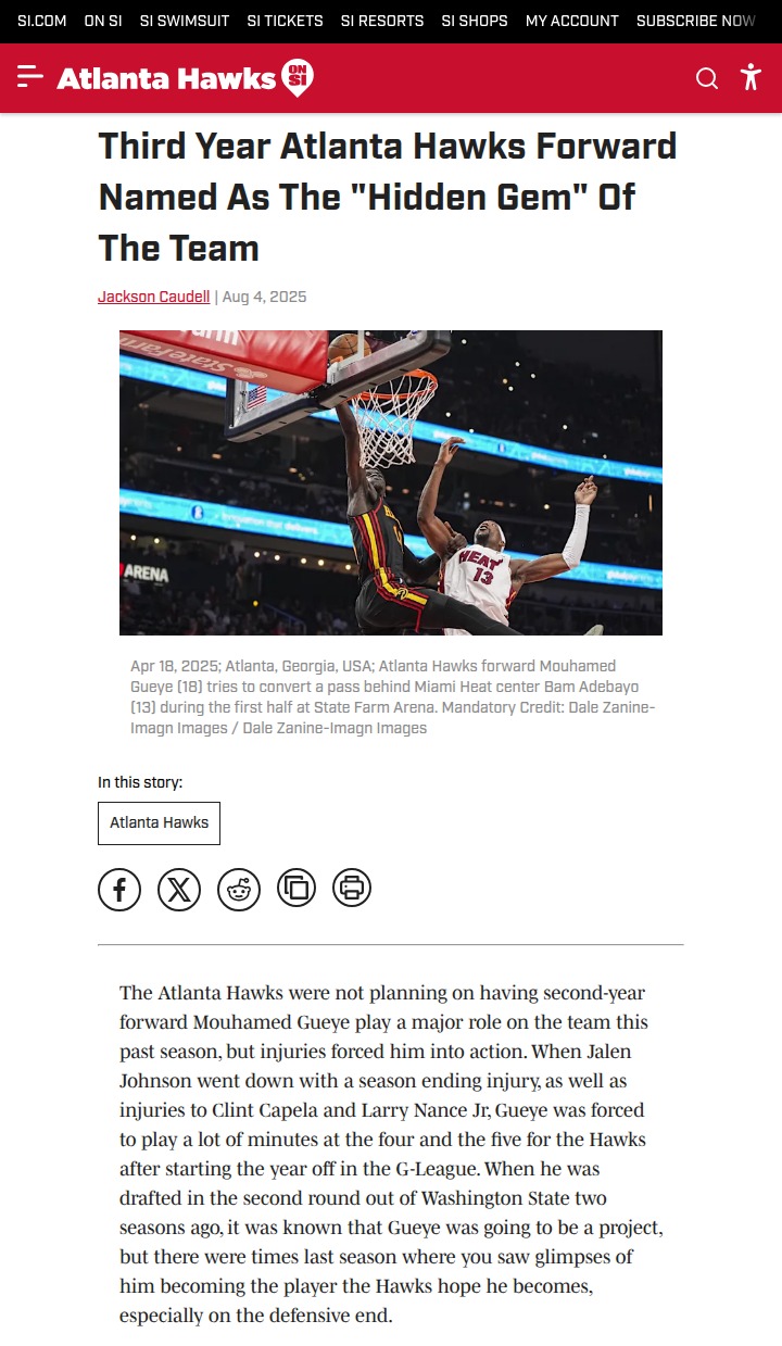 Atlanta’s hidden gem: Mo Gueye’s breakout