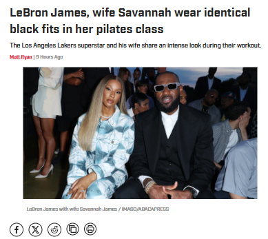 LeBron & Savannah’s Pilates Power Couple Moment