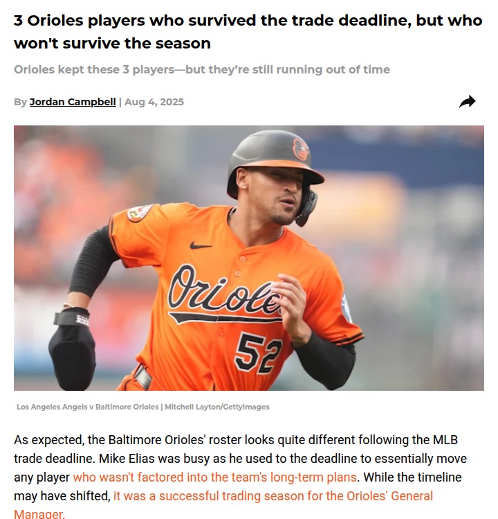 Orioles shakeup: Who’s really safe this season?