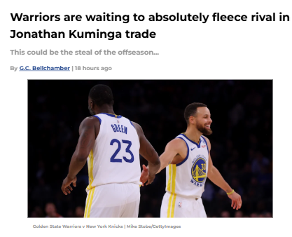 Kuminga Trade: Warriors Outfoxing Kings?