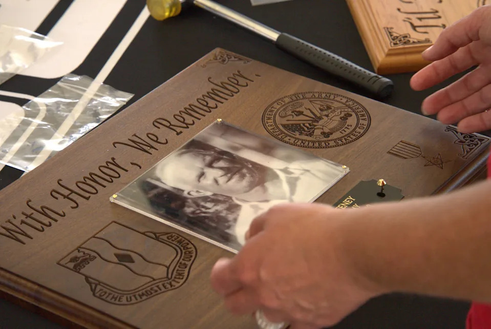 His son placed a memorial plaque for him. HOA ordered it removed.