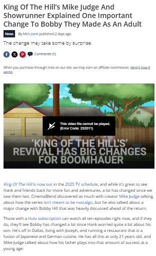 Bobby Hill’s Adult Life Shocks Fans 🤯