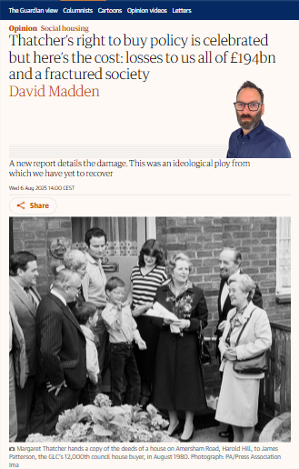 How Thatcher’s Housing Sale Changed Renting Forever