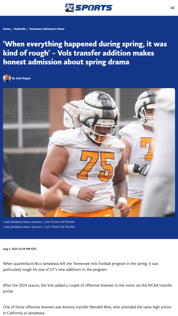 Vols fans: How spring drama shaped the O-line