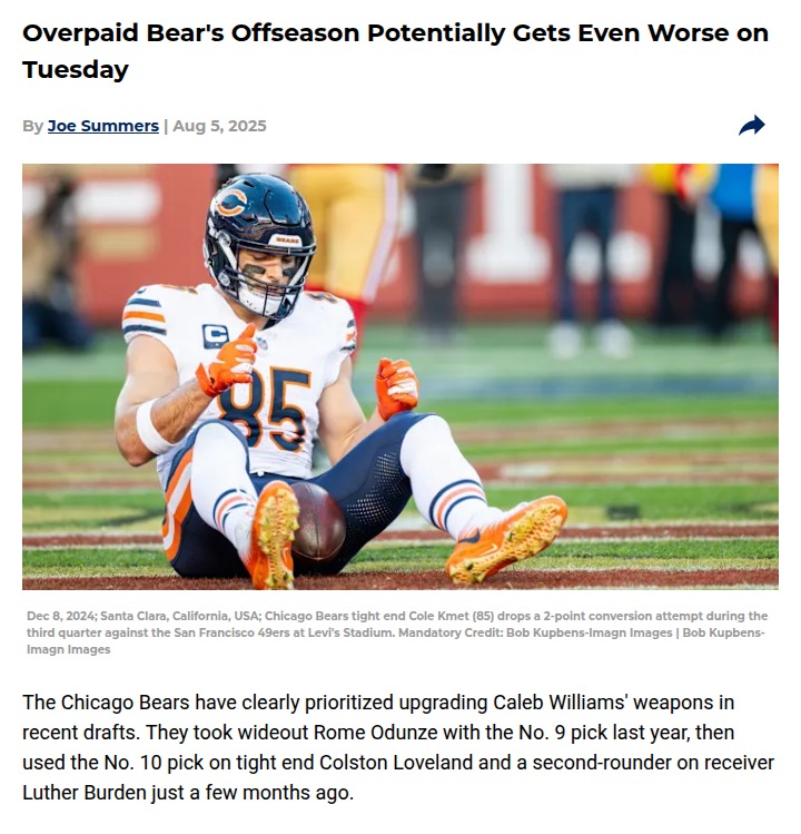 Chicago Bears’ tight end shakeup: What’s next?