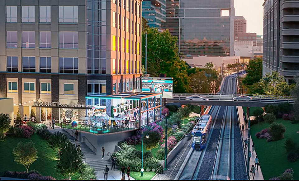 South End’s new hotspot: Jumbotron, skyline, and dogs