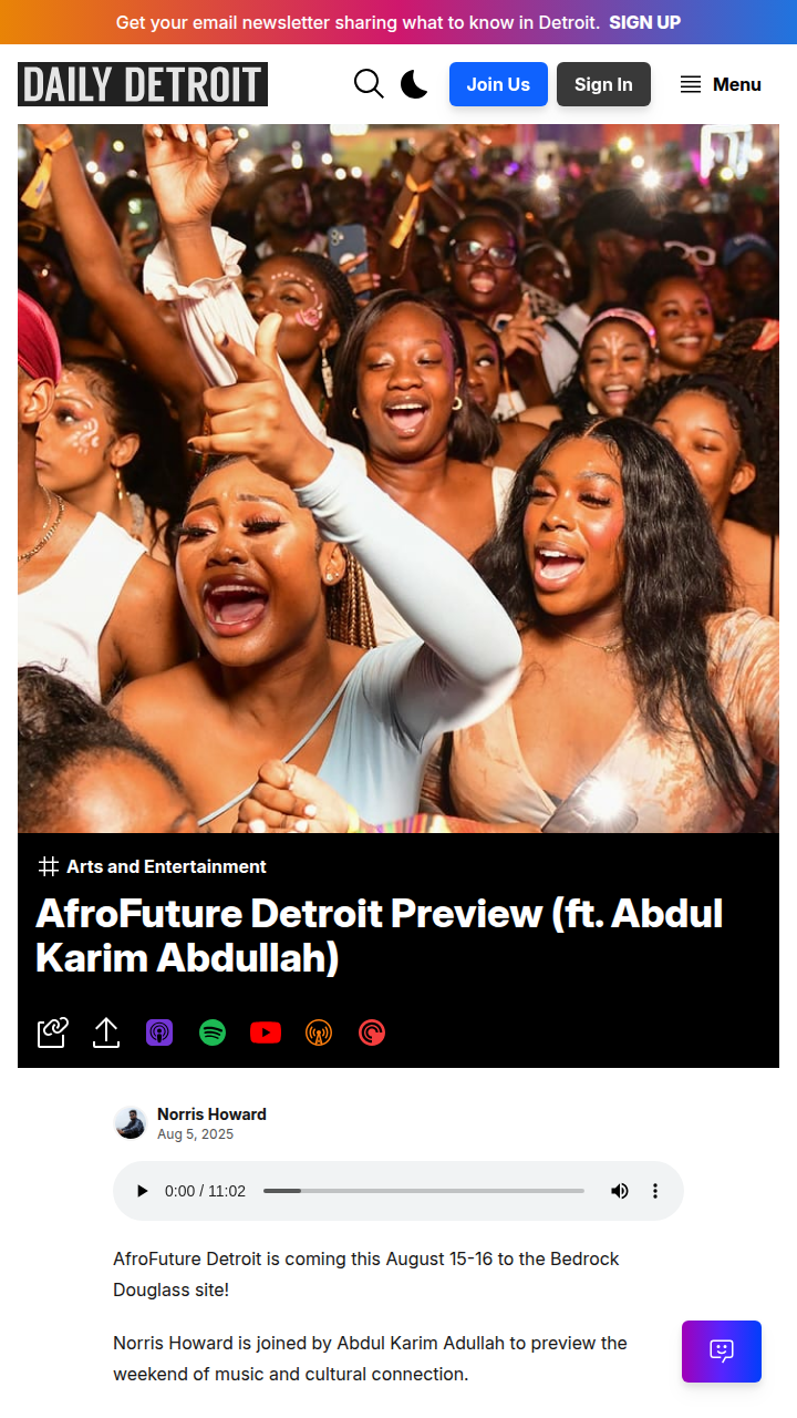 Detroit’s AfroFuture festival brings global vibes