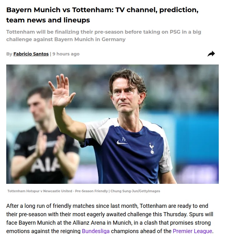 Kane Faces Spurs: Allianz Arena Showdown