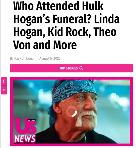 Hulk Hogan’s funeral brought legends together