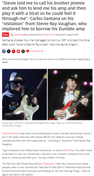 Carlos Santana’s Ghostly Guitar Request 👻
