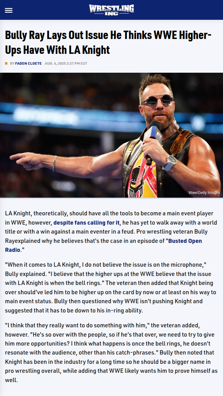 Why Isn’t LA Knight Main Eventing Yet?