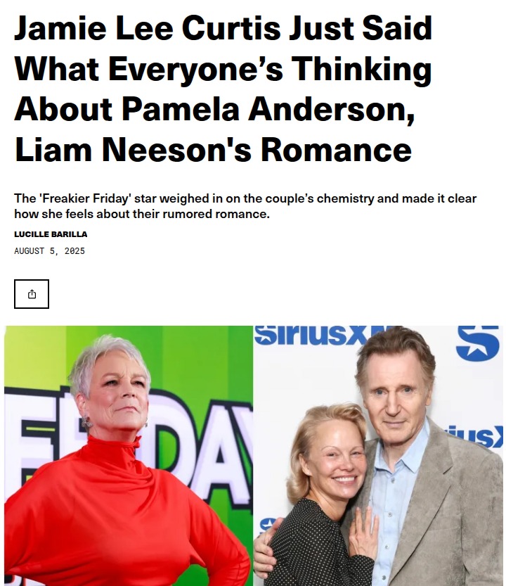 Jamie Lee Curtis Drops Truth Bomb on Liam & Pam ❤️