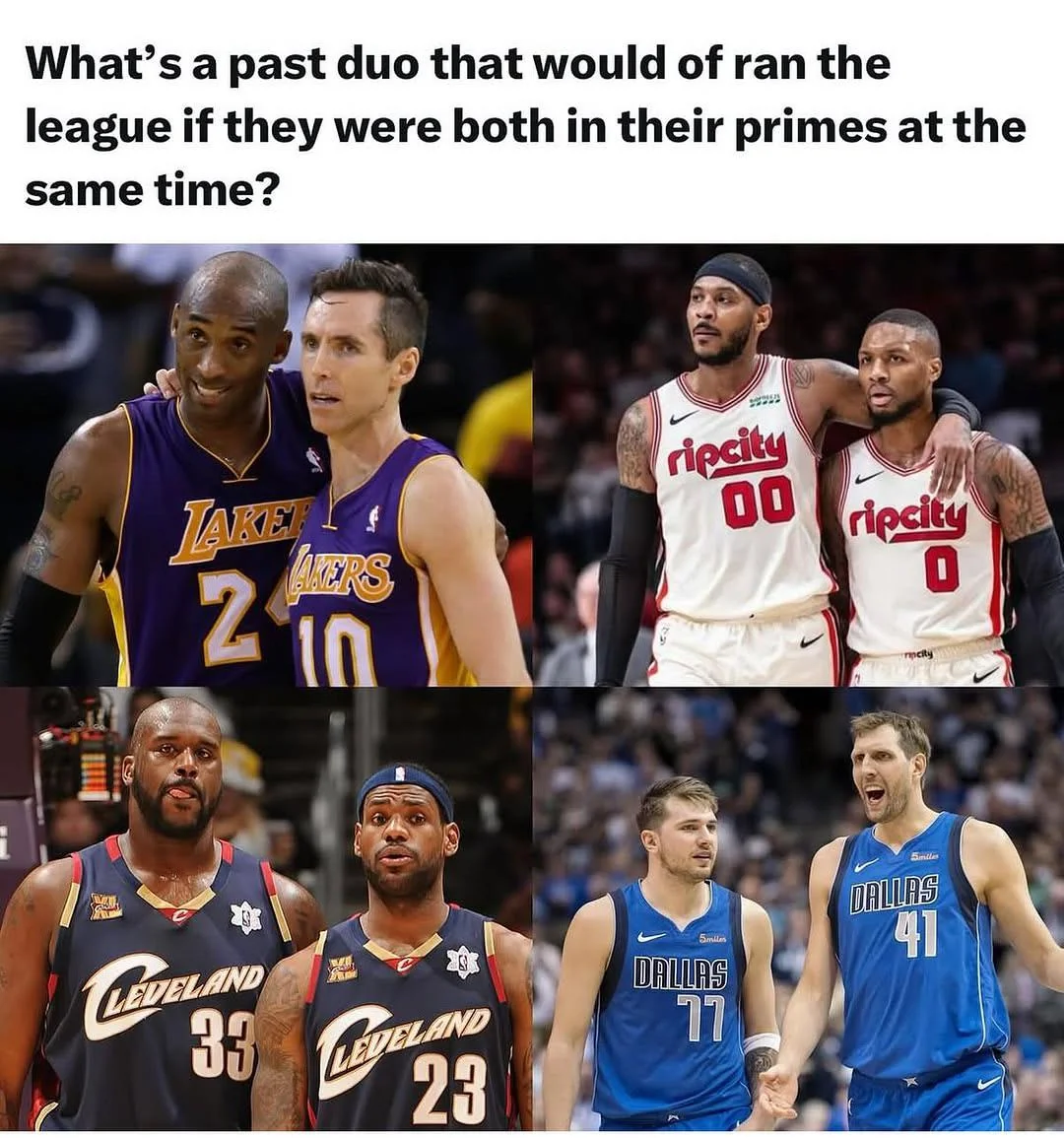 All in Their Prime: Rank These Duos 1–4