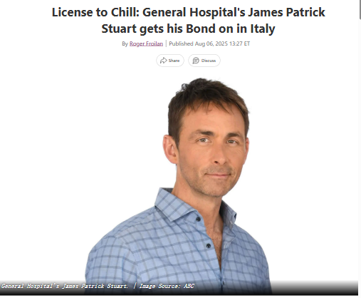 James Patrick Stuart Channels Bond in Italy 🇮🇹