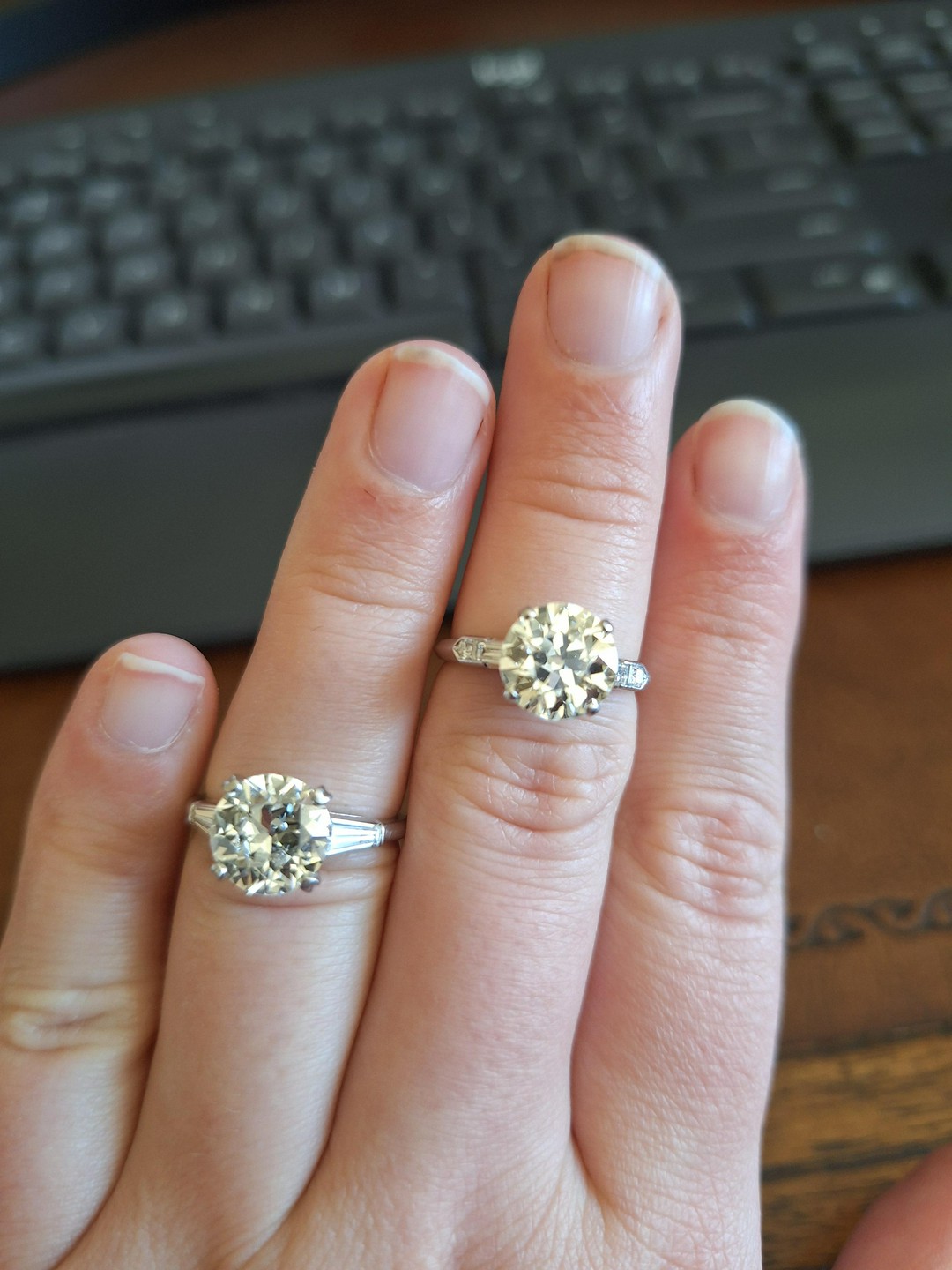 Just inherited Grandma's old diamond rings