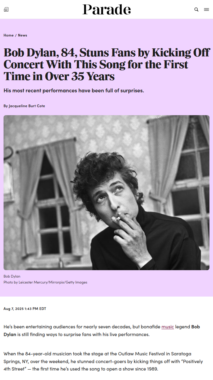 Dylan’s 35-Year Setlist Shock! 🎸