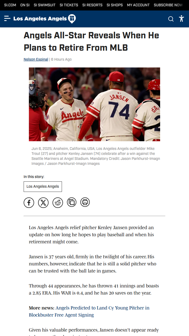 Kenley Jansen isn’t done yet with the Angels