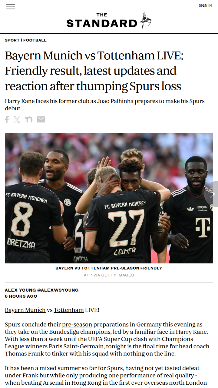 Bayern vs Tottenham: Kane Haunts Spurs Again