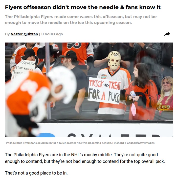 Flyers fans brace for a make-or-break season