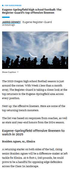 Eugene-Springfield’s linemen ready to dominate